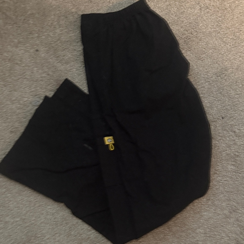 Black scrub pants